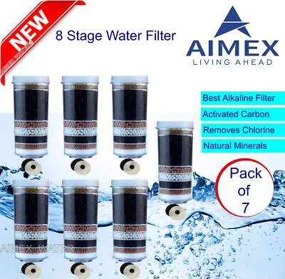 Aimex 8 Stage Water Filter Prestige Healthy Mineral Activated Charcoal Pack of 7 - Image 1 of 4