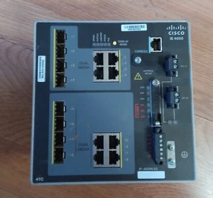 Cisco Industrial Ethernet 4000 Series Switch IE-4000-4TC4G-E 4x FE Combo - Picture 1 of 5