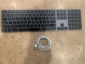 Apple Magic Keyboard with Numeric Keypad A1843- Wireless - Space Gray - Picture 1 of 2