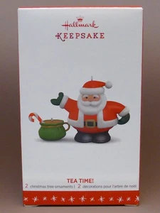 2016 Tea Time Santa Claus Hallmark Keepsake Ornament - Picture 1 of 1