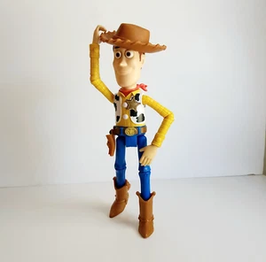 Disney Pixar Toy Story Sceriffo Parlante Woody Doll 9" Figura Testata Funzionante - Foto 1 di 14