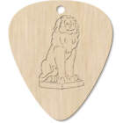 7 x 'lion statue ' Guitar Picks / Pendants (GP00028258)