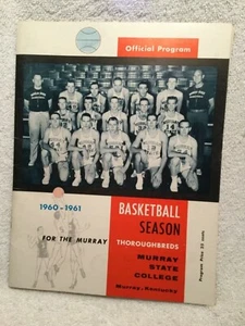 1960-61 Murray State College Men’s Basketball Program KY 56 Pages Photos & Ads - Picture 1 of 5
