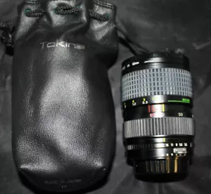 Tokina AT-X Telephoto Zoom Lens , f/35-4.5, 28mm-85mm Nikon Mount, Leather Bag - Picture 1 of 4
