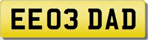 EE EEO PAPA PAPA VATER GESCHENK privates geschätztes Kennzeichen Nummernschild - Bild 1 von 1