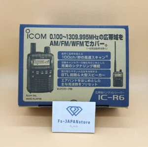 ICOM IC-R6 Szerokopasmowy 0,100-1309,995MHz ODBLOKOWANY Poręczny odbiornik NOWY - Zdjęcie 1 z 2