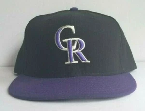 New Era 59Fifty MLB Gorra Colorado Rockies Alt 2 AC En Campo Ajustada - Negra/Púrpura - Imagen 1 de 3