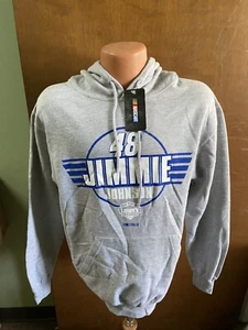 Jimmie Johnson #48 Nascar Lowes Gray Men's Pullover Hoodie 2XL - Picture 1 of 3