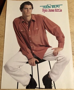 1995 RYAN JAMES BITTLE / TAMPAX Ad - Teen Magazine Pin Up Page - Imagen 1 de 2