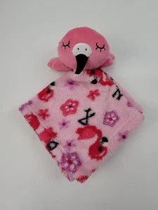 Cutie Pie Flamingo Lovey Baby Blanket Pink - Picture 1 of 13
