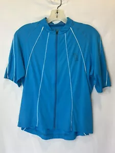GORE BIKE WEAR Women's Cycling Jersey Light Blue Size XL Full Zip Pockets - Picture 1 of 4