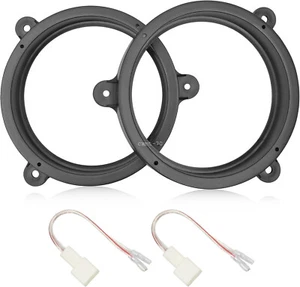 6.5" Rear Door Speaker Adapter Rings w/ Harness For 2009-2018 Subaru Outback - Bild 1 von 7