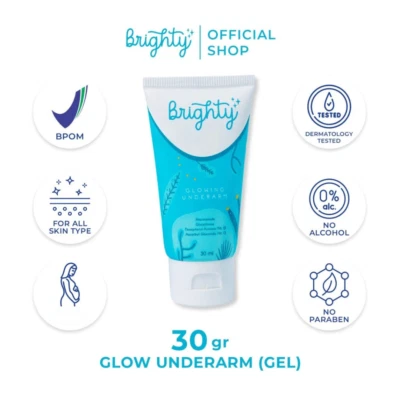 BRIGHTY Underarm & Skin Folds Brightening Gel 30ml – Niacinamide & Vitamin C - Image 1 of 4