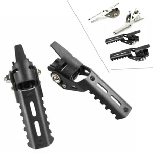 22mm-25mm Highway Foot Pegs for BMW R1200GS Pipes for Tiger Explorer Clamps mo - Picture 1 of 1