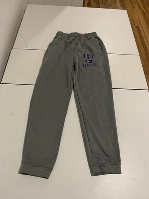 Pantalones deportivos Nike pequeños grises LSU Tigres para correr fútbol atléticos retro ropa deportiva Foto 1 de 4