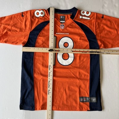 Camiseta Peyton Manning #18 Denver Broncos Juvenil Talla Grande 14/16 Nike On Field Foto 1 de 4