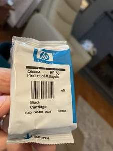 HP #56 Schwarz Tintenpatrone C6656A NEU ORIGINAL ohne Karton versiegelte Verpackung ABGELAUFEN Tinte - Bild 1 von 4