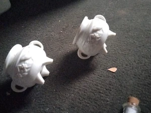 Vintage Japan Made White Porcelain Foo Dog Incense Burner With Lid 3.75" tall - Picture 1 of 4