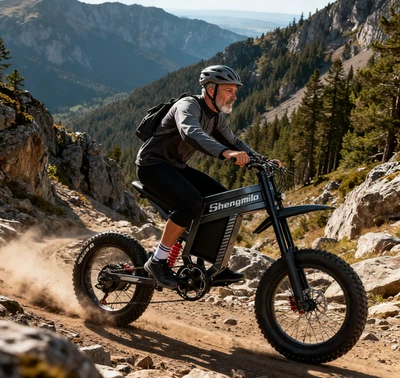 Bicicleta Eléctrica 1500W Fat Tire 60V 30Ah 20x4" Freno Hidráulico UL 2849 Hombres MTB EE. UU. Foto 1 de 4