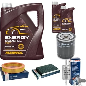 BOSCH Inspektionspaket 7 L MANNOL Energy Combi LL 5W-30 für Seat Arosa 1.0 - Bild 1 von 12