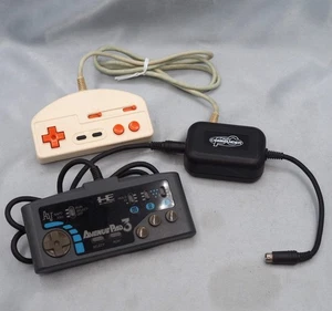 PC TWIN COMMANDER Controller Pad HJ-10 + AVENUE PAD 3 Controller SET PC Engine - Picture 1 of 18
