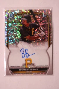 2023 Bowman Chrome Braylon Bishop Auto #CPA-BB Speckle /299 - Picture 1 of 2