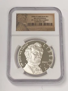 2009 P Modern Commemorative Abraham Lincoln Bicentennial NGC PF-70 ULTRA CAMEO - Picture 1 of 2