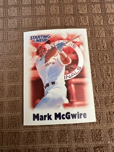 Tarjeta de alineación inicial Mark McGwire Cardinals Baseball Kenner 2000 - Imagen 1 de 4
