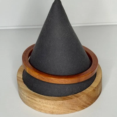 Brazalete espaciador vintage de baquelita mármol caramelo Foto 1 de 4