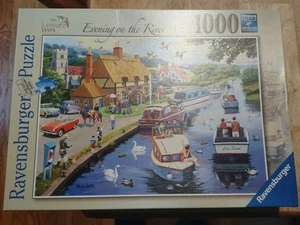 RavensBurger Puzzle 1000 Pezzi Tempo Libero Giorni Numero Sette Sere Sul Fiume - Foto 1 di 4