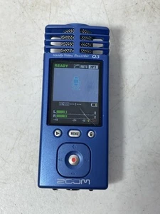Zoom Q3 Handy Video Recorder Blue Pre owned  - Working Tested - Picture 1 of 13