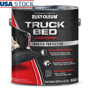Durable Non-Skid Truck Bed Coating Stops Rust Fast Dry Easy Apply 1 Gallon New - Picture 1 of 8