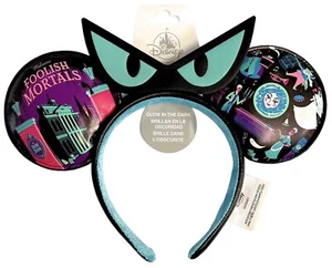 Diadema Orejas de Mortales Locos Mansión Embrujada Parques Disney Brilla en la Oscuridad Nueva - Imagen 1 de 4