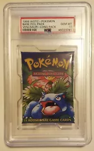 Pokemon - PSA 10 1999 Paquete Base Ilimitado - Venusaur - Paquete Largo - Imagen 1 de 2