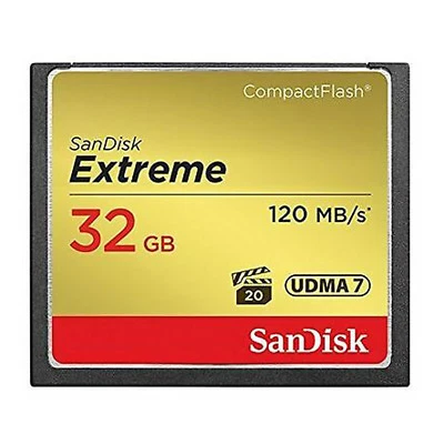 SanDisk Extreme 32GB CFXSB UDMA 7 120MB/s VPG20 CF Compact Flash Card - Image 1 of 2