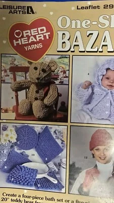 Red Heart One Skein Bazaar Knitting Leaflet - Image 1 of 3