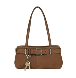 OSOI TRACOLLA BROCLE MINI [MARRONE NABUK] | Borsa a tracolla in pelle alla moda - Foto 1 di 6