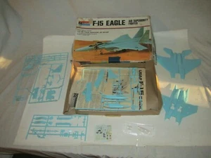 Monogram F-15 Eagle Fighter 1:72 kit modellino plastica #7580 vintage 1974 scatola aperta - Foto 1 di 7
