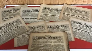 26x original Ausgabe "Tägliche Rundschau" 1914-1918 akt.Berichte über den Krieg - Bild 1 von 3