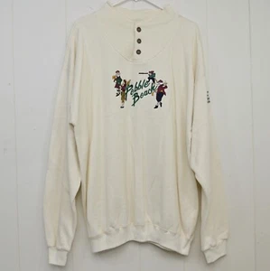 Sudadera de golf de colección Pebble Beach Henley bordada gaiteros escoceses para hombre L - Imagen 1 de 9