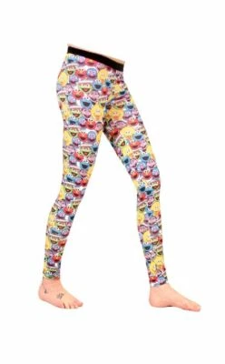 Juniors Children's TV Show Sesame Street Character Heads Leggings - Image 1 of 2