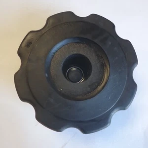 5532T35 Ribbed Plastic Comfort-Grip Knob with 3/8"-16 Threaded Through Hole, New - Picture 1 of 5