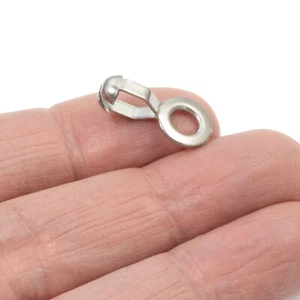 10 Heavy Duty Stainless Steel Loop Connectors for #10 Ball Chain - Picture 1 of 5