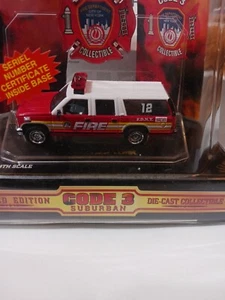 Code 3 City of New York Fire Suburban #12 - #12403 Emergency New In Box GMC - Picture 1 of 6