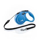Flexi New Classic Cord Blue Medium 5m Retractable Dog Leash/Lead for dogs up to 