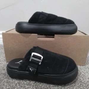 Size 9 Women's Puma Suede Mayu Slip On Comfortable Mule Shoes - Picture 1 of 5