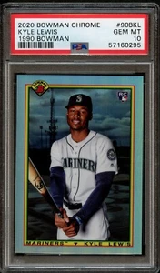 BB - 2020 - Bowman Chrome - #90BKL - Kyle Lewis - PSA 10 - Bild 1 von 2