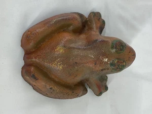 Antique Cast Iron Frog Doorstop Garden Décor Paper Weight Approx. 6" Long - Picture 1 of 13