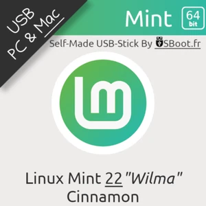 CLÉ USB LINUX MINT 22 WILMA 64BIT DU 25/07/24 BOOTABLE DRIVE LIVE & INSTALL - Imagen 1 de 13
