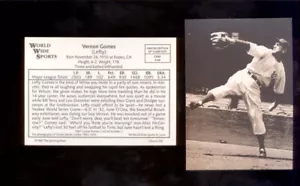 1987 Conlon VERNON LEFTY GOMEZ New York Yankees Hall of Fame Sporting News Card - Picture 1 of 1
